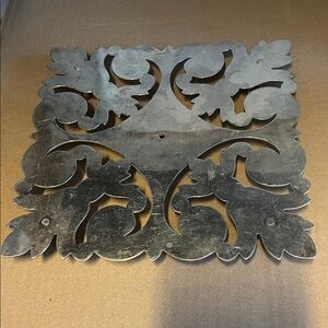 Elegant Silver Plate  Trivet on wheels
Made in France